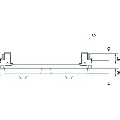 UNIVERS N blocco per apparecchi modulari montati in orizzontale 6x12PLE
