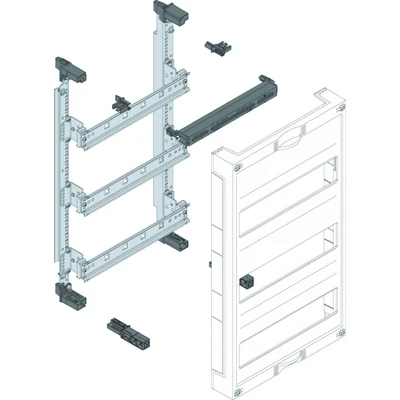 UNIVERS N Blocco per campi contatori per installazione in serie con terminali PE/N 450x250mm