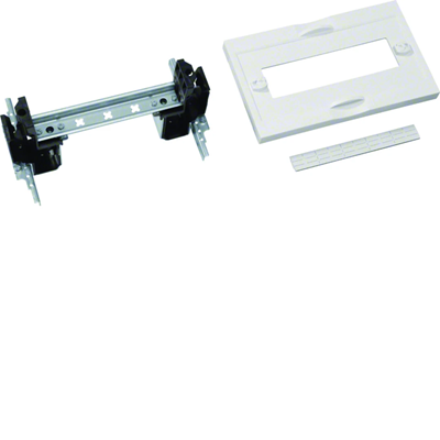 UNIVERS N blocco per dispositivi ad installazione modulare. pos. dai canali al cablaggio 1x10PLE 150x250mm
