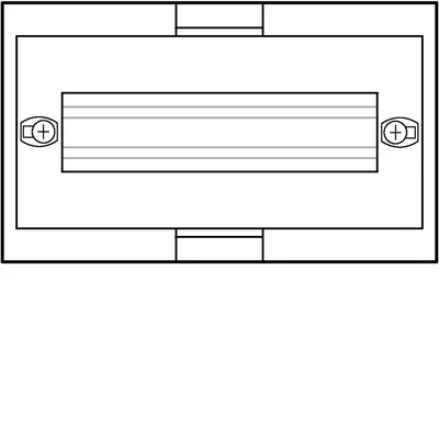 UNIVERS N blocco per dispositivi ad installazione modulare. pos. dai canali al cablaggio 1x10PLE 150x250mm