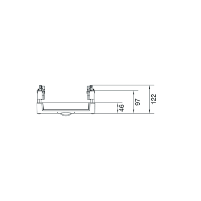 UNIVERS N blocco per sbarre. pos. 12/20/30x5/10mm 60mm 4 poli 300x250mm
