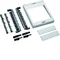 UNIVERS N blocco per sbarre. pos. 60 mm a 4 poli 2xNH00 300x250mm
