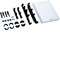 UNIVERS N Block for 2 Cu PE/N busbars 300x250mm