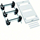 UNIVERS N block for 3x24PLE horizontally mounted modular devices