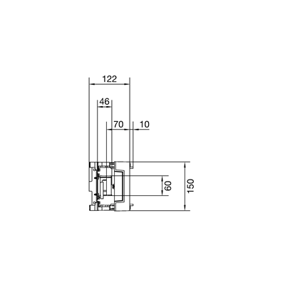 UNIVERS N block for busbars pos. 12/20/30x5/10mm 60mm 1 pole 150x250mm
