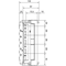 UNIVERS N block for busbars pos. 60mm 4-pole 2xNH00 300x250mm