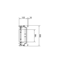 UNIVERS N block for busbars vertical. 100mm 3-pole 4xNH00 rails 300x500mm