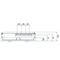 UNIVERS N block for busbars vertical. 100mm 3-pole 4xNH00 rails 300x500mm