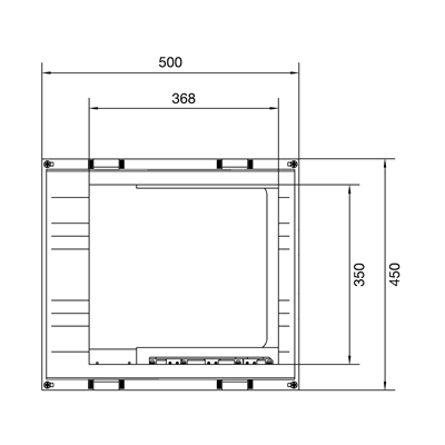 UNIVERS N block for busbars vertical. 100mm 3-pole 7xNH00 rail