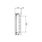 UNIVERS N block for busbars vertical. 100mm 3-pole 7xNH00 rail