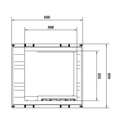 UNIVERS N block for busbars vertical. 100mm 3-pole 7xNH00 rail