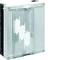 UNIVERS N Block for horizontal busbars 12x5/10mm 40mm 1xNH00 3-pole 300x250mm