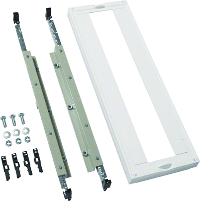 UNIVERS N Block for horizontal busbars 185mm for 3-pole switch disconnectors 1xNH1/2/3 750x250mm