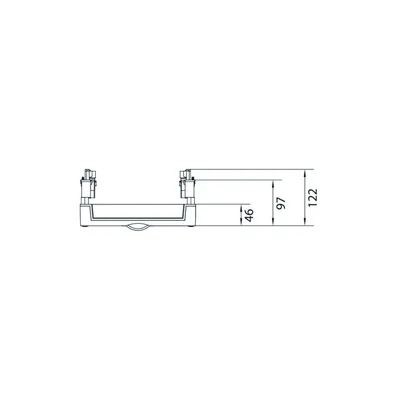 UNIVERS N Block for horizontal busbars 60mm 3P 3xNH00 linear 450x250 bottom outlets