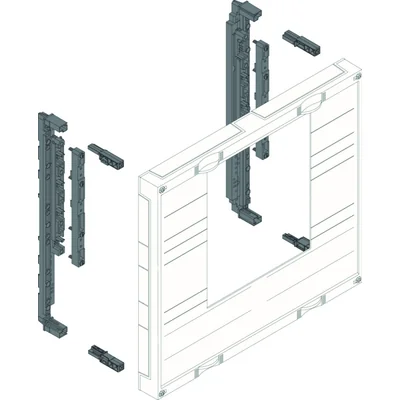 UNIVERS N Block for horizontal busbars 60mm 4-pole 1xNH3 450x500mm