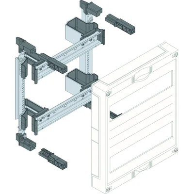 UNIVERS N block for horizontally mounted modular devices 2x12PLE 300x250mm