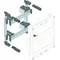 UNIVERS N block for horizontally mounted modular devices 2x12PLE 300x250mm