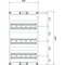 UNIVERS N Block for meter bays for serial installation with PE/N terminals 450x250mm