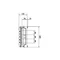 UNIVERS N-Block für Sammelschienen Pos. 12x5/10mm 60mm 4xNH00(8xNH000) 300x500mm