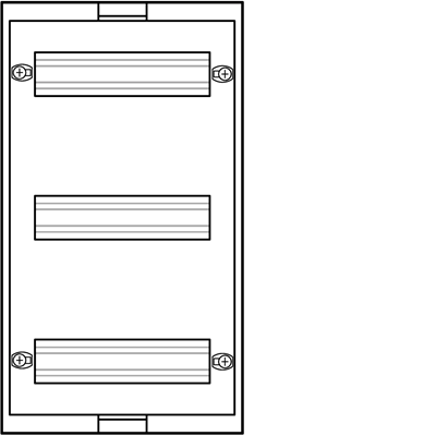 UNIVERS N Block para cámaras modulares montadas horizontalmente 3x10PLE 450x250mm