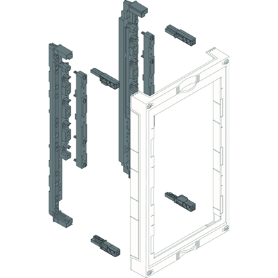 UNIVERS N Blok dla szyn zbiorczych poziomych 60mm 3P 3xNH00 listwowe 450x250 odejścia dół