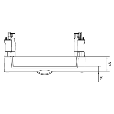 UNIVERS N Блок для 2 шин Cu PE/N 300х250мм