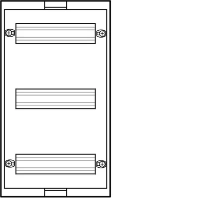 UNIVERS N Blok pro modulární kamery montované horizontálně 3x10PLE 450x250mm