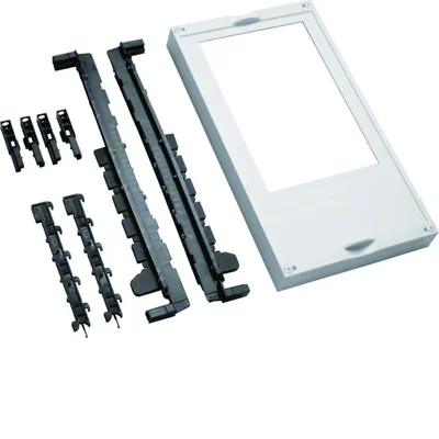 UNIVERS N Blok pro vodorovné přípojnice 12x5/10mm rozteč 40mm 1xNH1 450x250mm