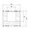 UNIVERS N Blok pro vodorovné přípojnice 60mm 4pólový 1xNH3 450x500mm