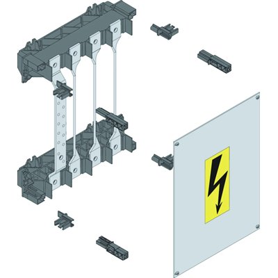 UNIVERS N Busbar block 4P Cu 25x4mm 4x250A 300x250mm
