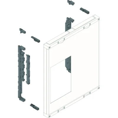 UNIVERS N Componente per sezionatori strip tripolari 8xNH00 600x500mm interasse 60mm uscita superiore