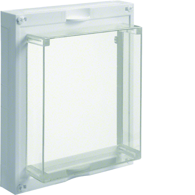 UNIVERS N Cover for NH2 base on 40mm busbars, transparent glass 300x250