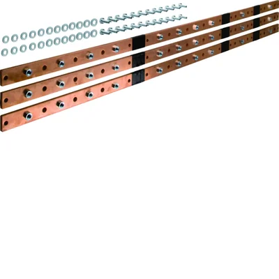 UNIVERS N Cu horizontal busbar for NH1/2/3 6-pole 40x10mm 1440mm switch disconnectors