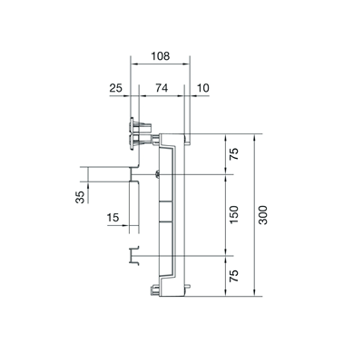 UNIVERS N HC Juego tapa completa con TS35 300x250mm