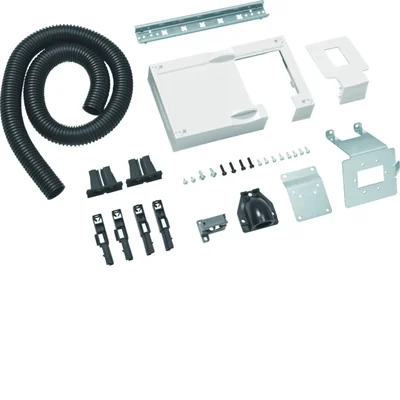 UNIVERS N HC Kit complet avec capot 150x500mm pour câblage porte avec tube ø23 mm