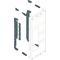 UNIVERS N Sous-ensemble pour 3 pôles 3xNH00 600x250mm Entraxe 600x250mm Sortie 60mm borne supérieure
