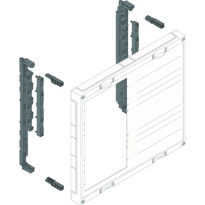 UNIVERS N-Unterbaugruppe für 3P 8xNH00-Leistentrennschalter, Abstand 450 x 500 mm, Abgangsboden 60 mm