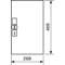 UNIVERS Porta destra per custodia IP44 469x269mm