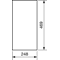 UNIVERS Porta sinistra per custodia IP44 469x248mm