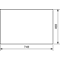 UNIVERS Porta sinistra per custodia IP44 469x748mm