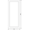 UNIVERS Porta trasparente sinistra IP54 1900x800mm