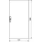 UNIVERS Porte droite pour coffret IP54 1069x519mm
