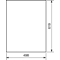 UNIVERS Porte gauche pour coffret IP44 619x498mm