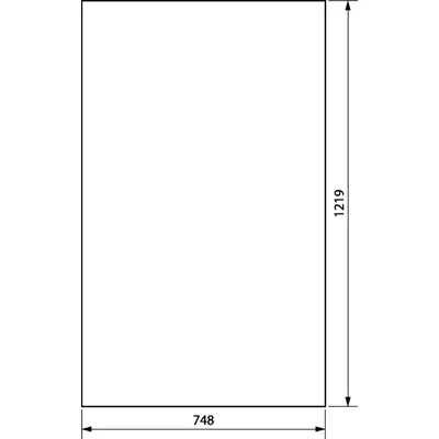 UNIVERS Porte gauche pour coffret IP54 1219x748mm