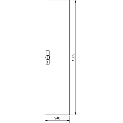 UNIVERS Porte spéciale droite IP44 1400x300mm