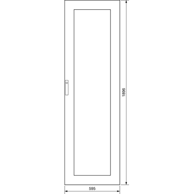 UNIVERS Прозорі двері для корпусу IP41 1896x595
