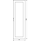 UNIVERS Puerta derecha transparente IP54/II 1900x600mm