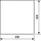 UNIVERS Puerta izquierda para carcasa IP44 498x469mm
