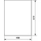 UNIVERS Puerta izquierda para carcasa IP44 619x498mm