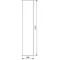 UNIVERS Puerta izquierda para carcasa IP54 1219x248mm